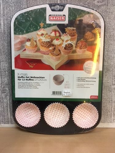 Muffin-Set Weihnachten - Kaiser - mit 60 Papierförmchen gratis